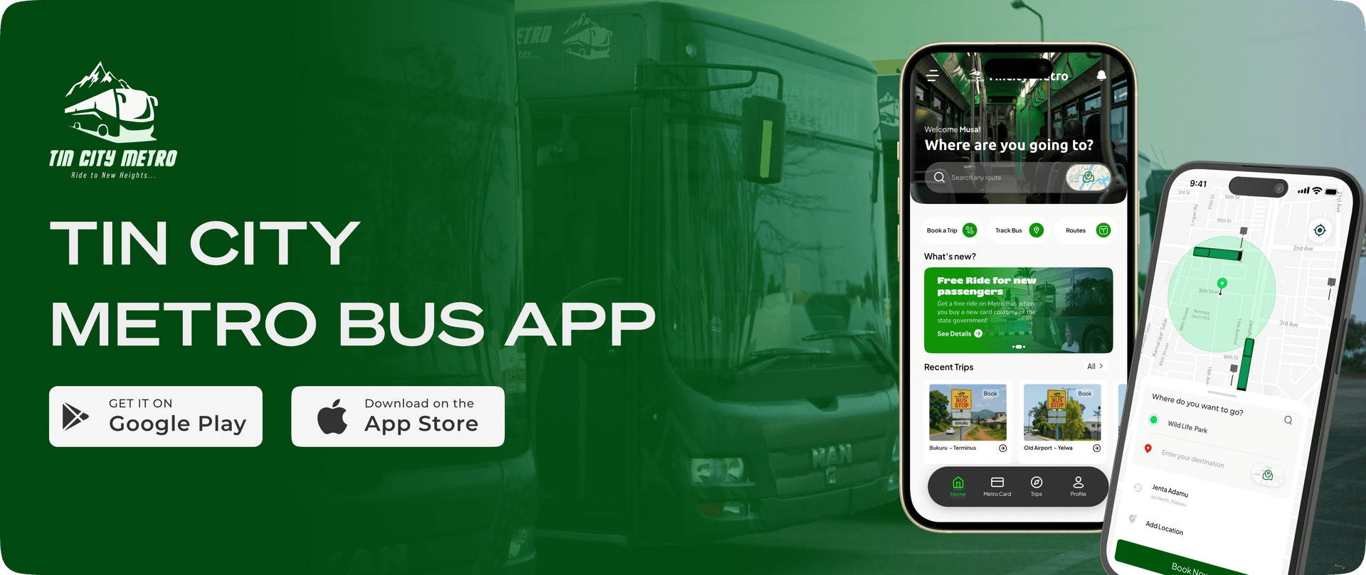 Tin City Metro Bus App